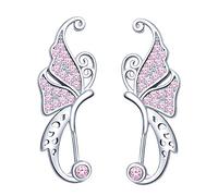 Yumilok 925 Sterling Silver Earrings Women's Earring Elf Ear Studs Ear Nail with Zircon