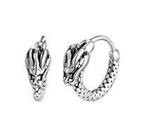 Yumilok Creative Stainless Steel Dragon Earrings Hoops Diameter 1cm Mens Creole Earrings Accessories Fashion Jewellery for Teenager