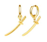 Yumilok Mens Earrings Studs Stainless Steel for Women Hoops Huggie Dangling sword Earrings hoop earrings gold