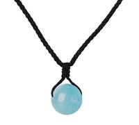Yumilok Unisex Genuine Round Gemstone 10MM Beads Choker Necklace for Women Men