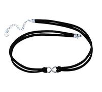 Yumilok Women Choker 925 Sterling Silver Infinity Symbol Choker for Teens Girls Adjustable Chain
