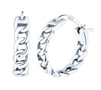 Yumilok Womens Girls Elegant Hoops Earrings Diameter 1.5cm Creative 925 Sterling Silver Creole Earrings
