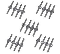 YUMIN 100Pcs Plastic Grass Trimmer Blades Lawn Mower Blade Cordless Trimmer Garden Tool Lawn Mower Trimmer Accessories