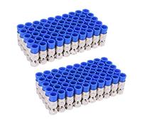 YUMIN 100PCS RG6 Compression Connectors Coaxial Cable Waterproof Connection F Compression Connector Compression Tool