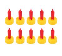 Yumin 10Pcs Milk Drink Nipple Silicone for Teat Feed Lamb Sheep Pup Dog Foal Calf Easy Screw on Coke Bottle