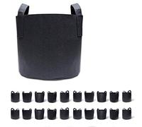 Yumin 20-Pack 2 Gallon Grow Bags, Fabric Pots Container Aeration Fabric Pots with Handles, Pot for Plants