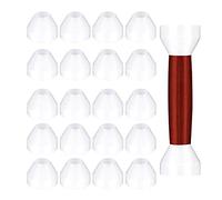 YUMIN 20Pack Pen Bushings,White Non-Stick Pen Bushing for CA Finishing Pen Turning(0.43Inch/11mm Height,0.55Nch/14mm Diameter)