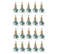 YUMIN 20X EC11EBB24C03 Dual Encoder with Switch 30 Positioning Number 15 Point Handle 25mm