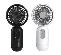 Yumin 2PCS Portable Handheld Mini Fan USB Rechargeable Personal Fan Outdoor Fan with 3 Speeds for Travel/Camping/Outdoor