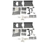 Yumin 2X Metal Chassis Pull Rods Servo Fixed Mount Bracket for MN D90 D91 MN99S 1/12 RC Car Upgrade Parts,Black