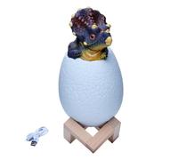 Yumin 3D Night Light Triceratopses Egg Desk Lamp 3 Color Touch Cartoon Table Lamps Home Decor for Kid Birthday Gift Easy Install