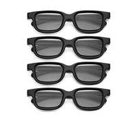 YUMIN 4 Pcs Passive 3D Glasses for 3D TV Real 3D Cinema for 3D Gaming and TV