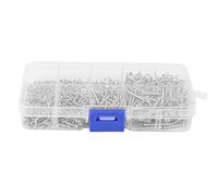 YUMIN 800 Pieces Steel Self Tapping Screw Assortment Kit Lock Nut Wood Nail Thread Set M2