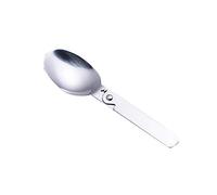 Yumin Folding Small Spoon Folding Tablespoon Portable Outdoor Camping Stainless Steel Portable