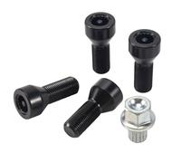 Yumin M14 x 1.25 Car Wheel Locking Bolts Wheel Hub Nut Anti-Theft Screw with Key Car Anti-Theft Screw for - R50 1 2 3 4 5 6