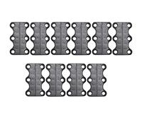 Yumin Magnetic Shoe Closure Fast Shoelace Closing 5 Pair (Black)