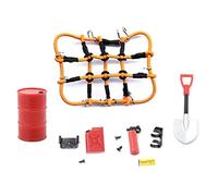 YUMIN Mini Fuel Tank Oil Drum Luggage Net Decoration for Axial SCX24 C10 1/24 RC Car,5