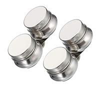 YUMIN Palette Cups, 2 Pack Paint Pot Container Cup with Lid and Clip Double Dippers Stainless Steel for Oil Painting