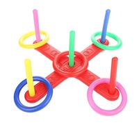 Yumin Ring Toss Game Quoits Hoopla Set Quiots Pegs Rope Kids