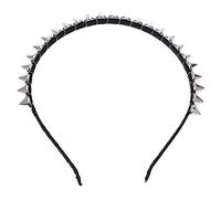 YUMIN Silver Metal Stud Rivet Spike Headband Hair Band Aliceband Punk Girl