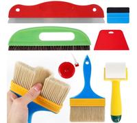 YUMIN Wallpaper Tool Kit,Wallpaper Smoothing Brush,Squeegee Smoother Tool for Wallpaper Hanging, Paper,Wallpaper Paste