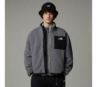 Yumiori Reversible Zip-Up Fleece Sweatshirt with High Neck black/grey