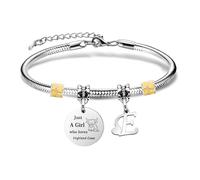 Yumioxa Highland Cows Just A Girl Who Loves Highland Cows Women Bracelets Girl Birthday Love Nature Highland Cows Jewellery Gift Birthday Christmas Nature Cow Bracelets for Her (E)