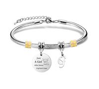 Yumioxa Highland Cows Just A Girl Who Loves Highland Cows Women Bracelets Girl Birthday Love Nature Highland Cows Jewellery Gift Birthday Christmas Nature Cow Bracelets for Her(G)