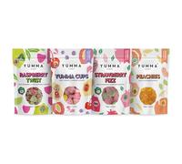Yumma Candy - Mixed Bundle 4-Pack - Strawberry Fizz, Yumma Cups, Raspberry Twist and Peachies - Gluten Free, Palm Oil Free - Made with Real Fruit Juice, Natural Flavoured Gummies - 4x138 g