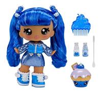 Yummiland Large Doll and Num Nom Lipgloss Pet - Rory Blueberry and Goodie - Scented Character Doll with DIY Lipgloss Kit - Suitable for Kids Ages 4+