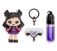 Yummiland Lip Gloss Doll: Sour Sweeties - Blake Licorice - Includes 1 Doll, DIY Lip Gloss + Removable Keychain, Cosmetic Play, Collectible, Suitable for Children Ages 4+