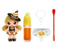 Yummiland x Halloween Lip Gloss Doll - Cassie Treats - Includes 1 Doll, DIY Lip Gloss + Keychain, Cosmetic Play, Seasonal Collectible, Suitable for Children Ages 4+