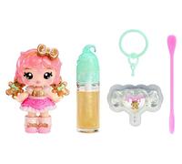 Yummiland x Holiday Lip Gloss Doll - Gigi Gingerbread - Includes 1 Doll, DIY Lip Gloss + Keychain, Cosmetic Play, Seasonal Collectible, Suitable for Children Ages 4+