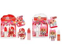 Yummiland x Sweethearts Lip Gloss Doll - Lily Hearts or Ruby Hearts - Assortment Comes with One Doll and DIY Lip Gloss Kit, Suitable for Children Ages 4+, Pink