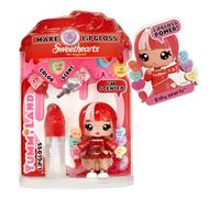 Yummiland x Sweethearts Lip Gloss Doll - Ruby Hearts - Comes with DIY Lip Gloss Kit, Suitable for Children Ages 4+