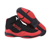 Yummsion Boxing Boots Men, Men's Wrestling Shoes, Unisex Boxing Ankle Boots, Comfortable, Lace Up, Has Traction, For Training, Fighting, Exercise, Fitness, Powerlifting, Bodybuilding