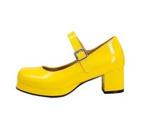 Yummsion Mary Janess Shoes For Women Heels,Womens Platform Mary Janes Buckle Strap,With Buckle On The Side,Adjustable Buckle,Can Be Worn With Dress,Skirt Or Wide-Leg Pants