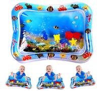 Yummy Baby Inflatable Tummy Time Premium Quality Water Mat, The Perfect Play Time Activity to Help Develop Your Baby’s Coordination (Seascape)