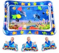 Yummy Baby Inflatable Tummy Time Water Mat, Premium Quality Plastic for The Perfect Play Time Activity (Dolphin)