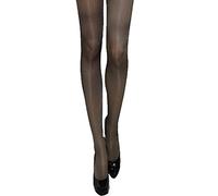 Yummy Bee Fishnet Tights Womens in Black Red White - Fashion Gothic and Halloween Styles, Plus Size Fishnet Options, Patterned Mesh Designs and Dance Fish Nets for Women UK 8-22 (Black, M)