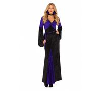 Yummy Bee Medieval Costume Women Witch Dress Gothic Vampire Halloween Outfit UK 8-18 (14/16)