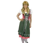 Yummy Bee Oktoberfest Outfit Women - Dirndl Dress Bavarian Beer Maid Costume - Fancy Dress Adults - Sexy Halloween Costume Women - Plus Size 6-16 (10-12-Tartan)