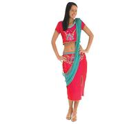 Yummy Bee Princess Jasmine Costume Women | Adult Arabian Belly Dancer Outfit with Crop Top, Skirt & Sash | Genie Fancy Dress Aladdin Costume Adult | Bollywood & World Book Day Costumes (Large 16-18)
