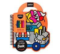 Yummy coloring book with stickers Orange one size
