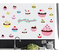 Yummy Cupcakes - Pack of 22 - Wall Art Vinyl Printed Stickers
