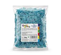Yummy Gummy 1kg Fizzy Blue Raspberry Bottles Bag, Blue Raspberry Fizzy Jelly Sweets for Pick and Mix Displays