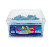 Yummy Gummy 1kg Fizzy Blue Raspberry Bottles, Blue Raspberry Fizzy Jelly Sweets for Pick and Mix Displays