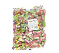 Yummy Gummy Fizzy Watermelon Slices - 1kg Bulk Bag | Soft & Chewy Sour Candy Sweets