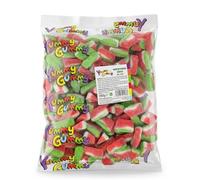 Yummy Gummy Fizzy Watermelon Slices 1kg Bulk Bag | Sour Sugar Coated Gummy Sweets for Party Bags and Sharing Bowls | Refreshing Fruit Flavour Pick and Mix