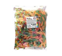 Yummy Gummy Fizzy Worms | 1kg Bulk Tub | Halal, Chewy & Fruity Candy | Fun Party Sweets